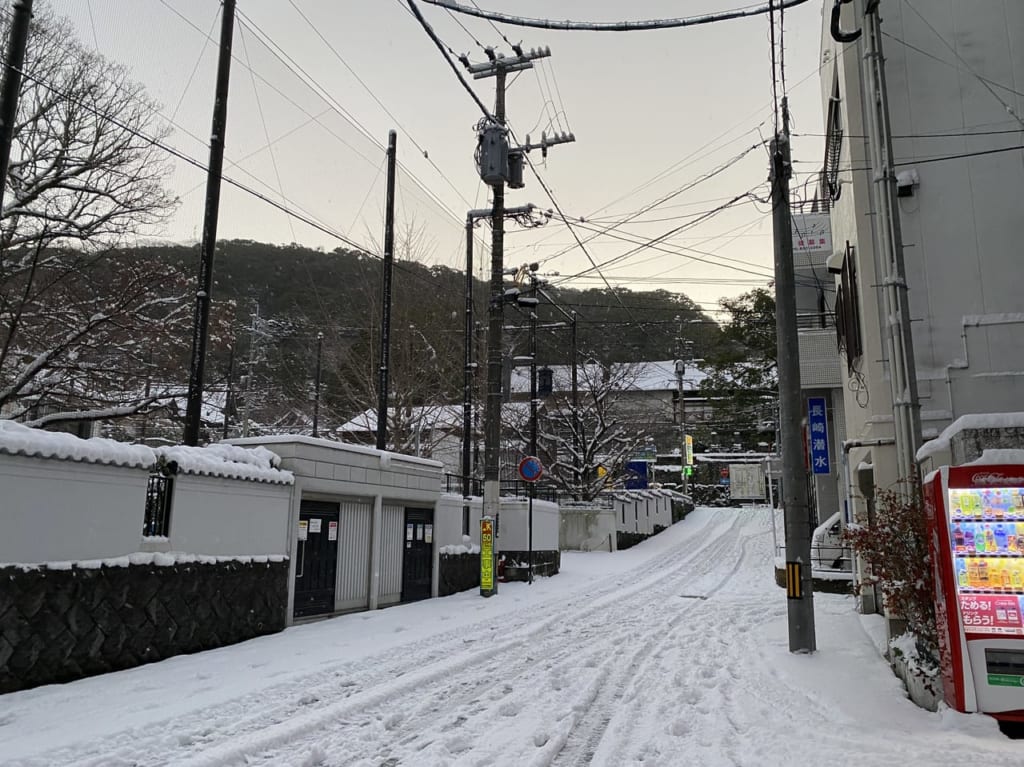 長崎市内の1月9日の様子